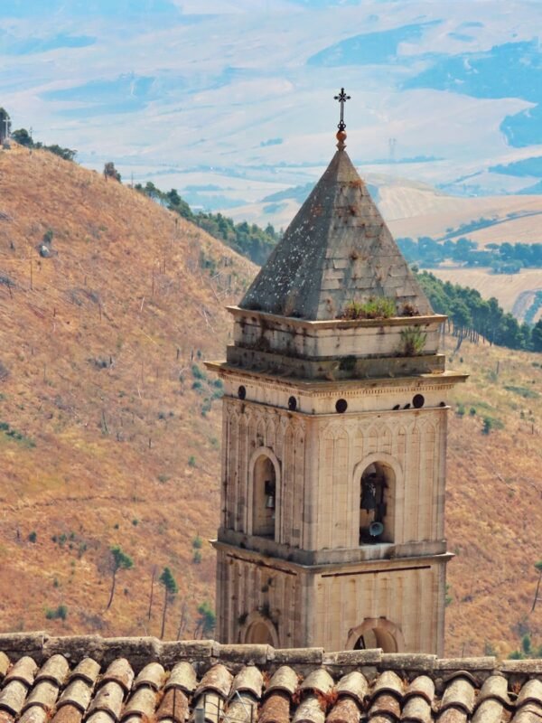 sant agata di puglia church tower italy