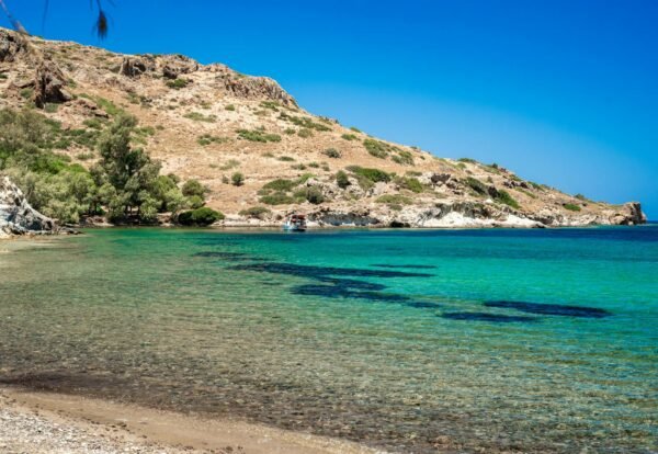 scenic mediterranean beach with clear waters